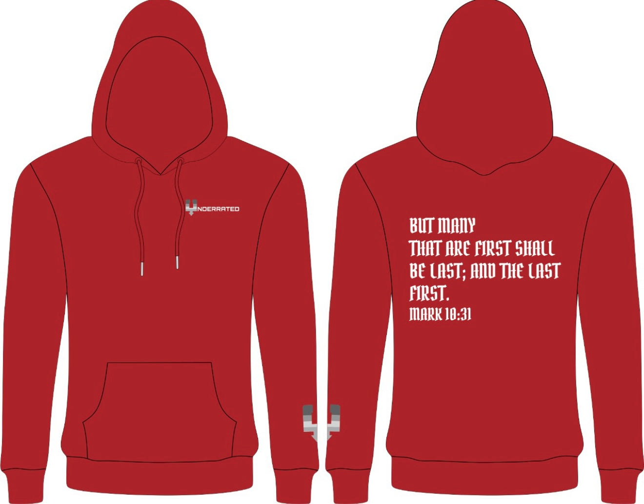 Underrated Mark 10:31 Cotton Fleece Hoodie