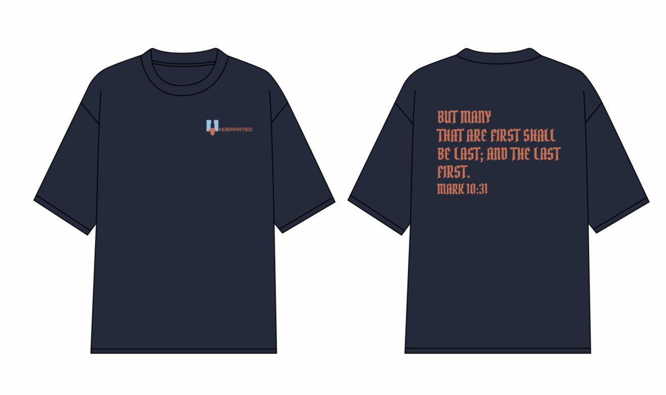 Underrated Mark 10:31 Vintage Oversized Tee