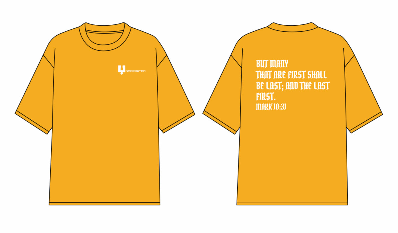 Underrated Mark 10:31 Vintage Oversized Tee