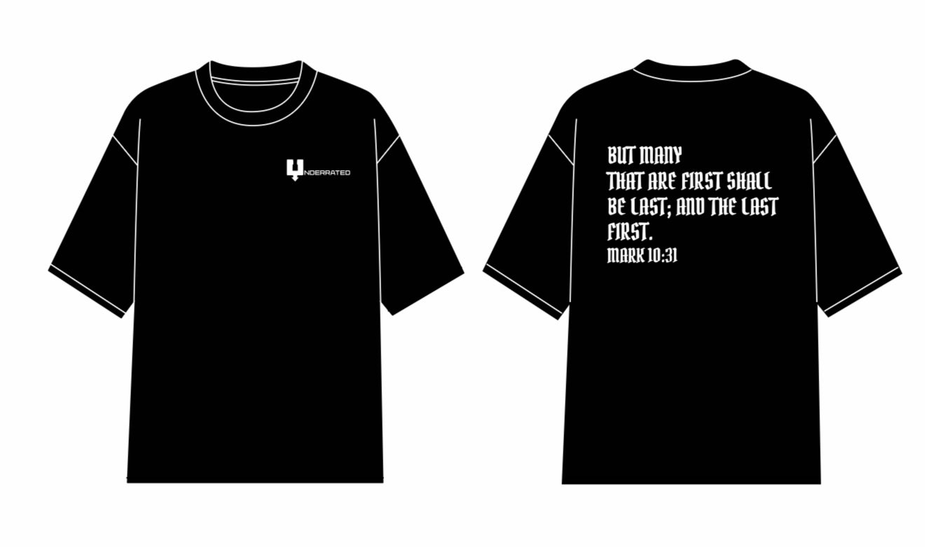 Underrated Mark 10:31 Vintage Oversized Tee
